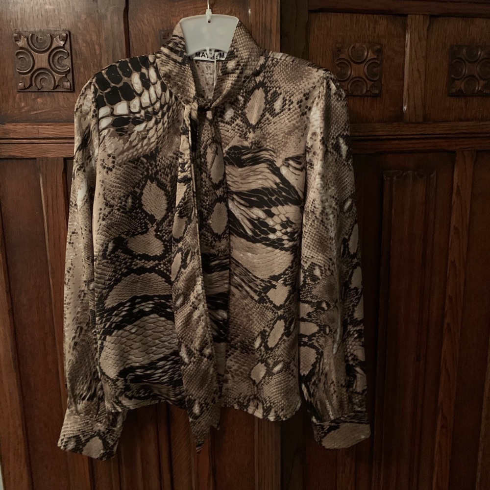 Animal print blouse